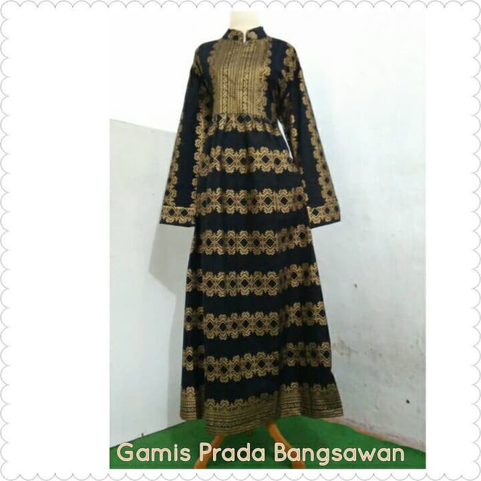 Terbaru Sarimbit Batik Gamis Prada Bangsawan Berkualitas