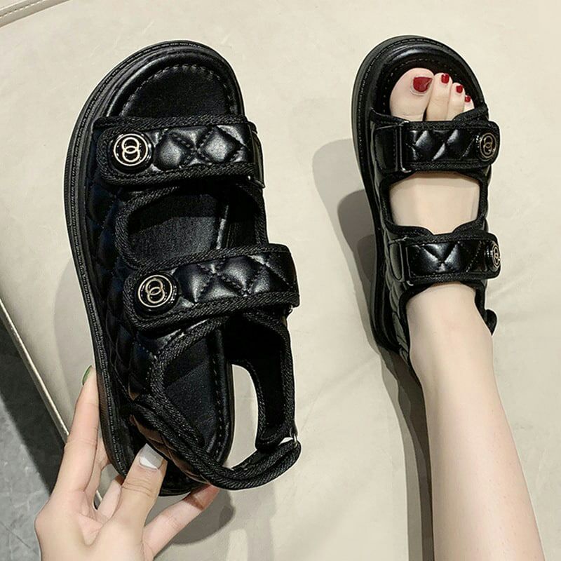 AGI5116 Sandal Tali Wanita Fashion Import 2Strap Lookalike Produk Imitasi Ready Jakarta Bisa COD (With Box)