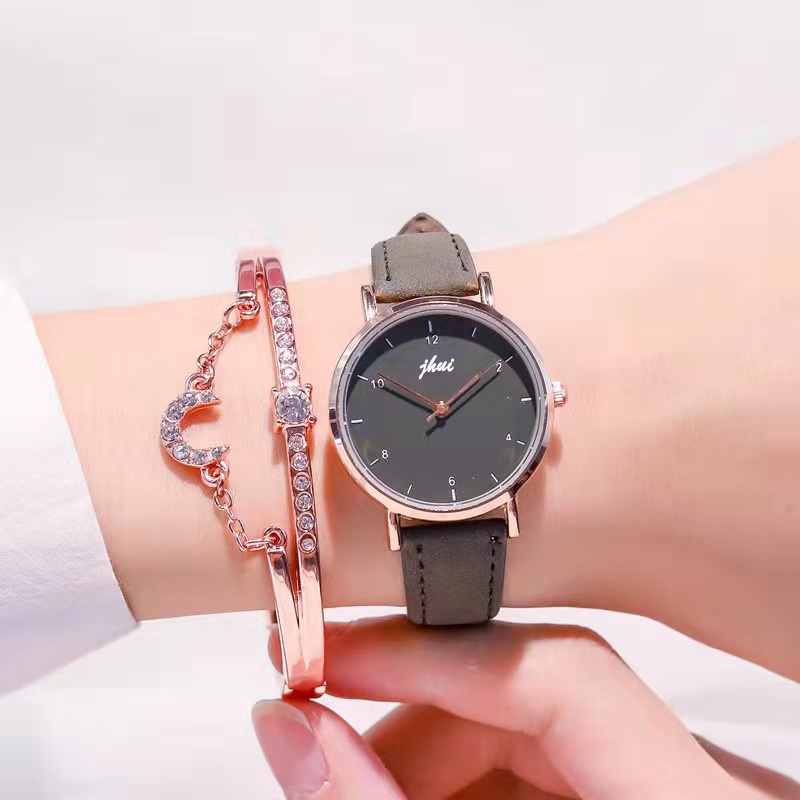 Jam Tangan Wanita Analog Quartz Casual Kekinian Fashion Import