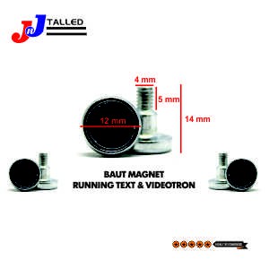 BAUT MAGNET VIDEOTROON & RUNNING TEXT TALLED