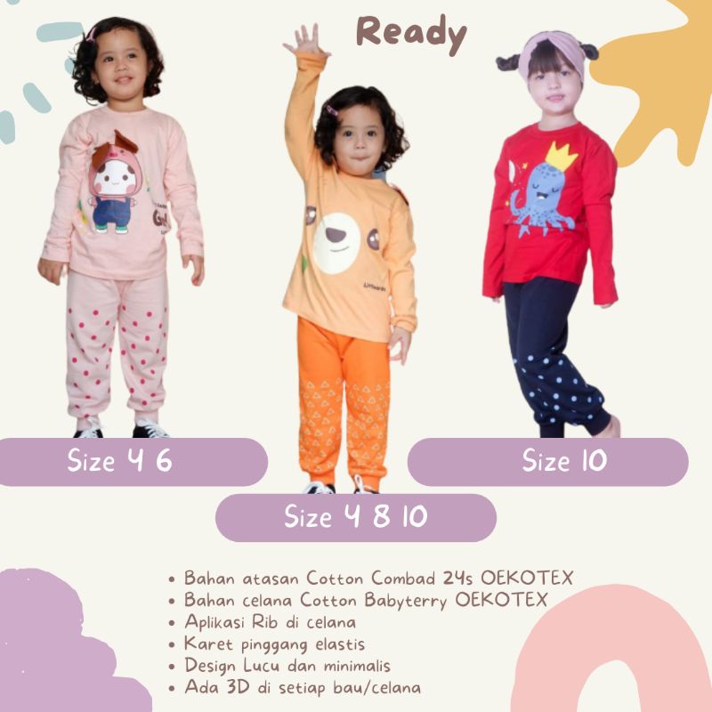 PAJAMAS ANAK / CUTE 3D SET JOGGER LITTLE ARKS