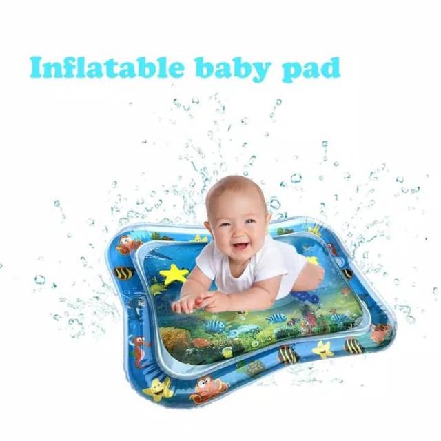 Matras air bermain main bayi anak Baby Kids Water Play Mat playmat  Mainan edukatif edukasi