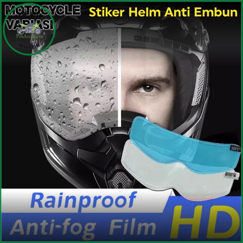 Stiker Helm Anti Air Hujan Stiker Helm Anti Embun (cod)