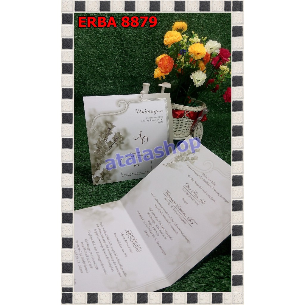 Erba 8879 - Undangan Blangko Siap Cetak / Print