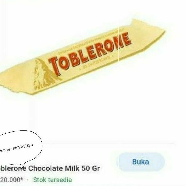 

Terbaik toblrone kecil 50GR rijek