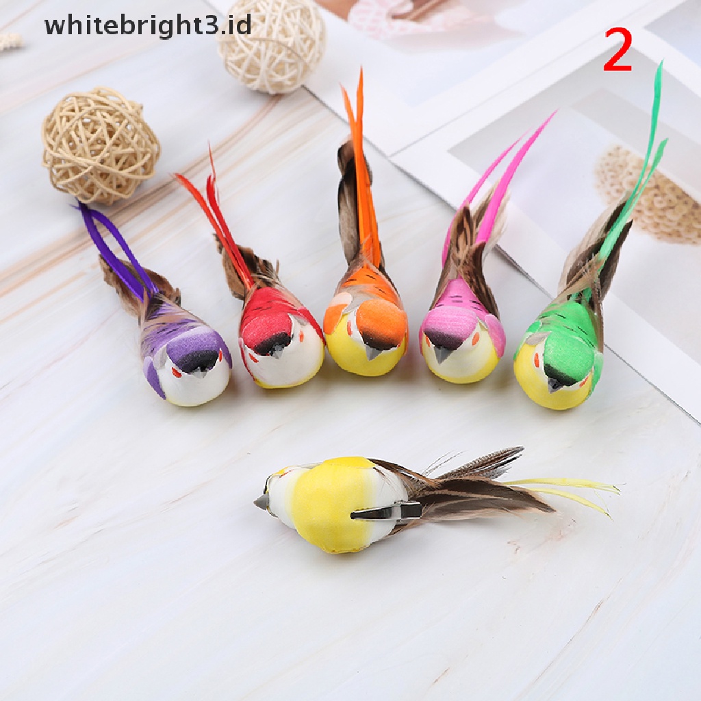 (whitebright3.id) Set Ornamen Burung Layang-Layang Imitasi mini Untuk Dekorasi Rumah / Taman