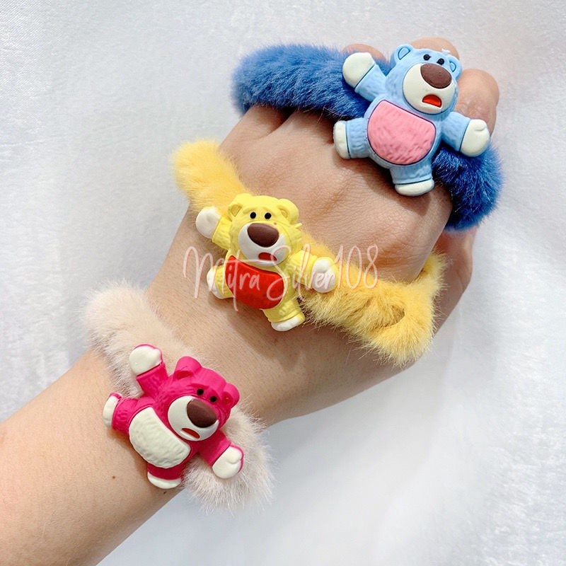 [MS108] KCR 12 - IKat Rambut Karakter Bulu Halus Fashion Lucu Wanita Korea Anak Perempuan Gelang