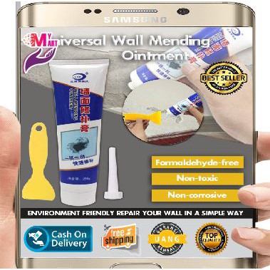 Lem Tembok - Krim Perbaikan Tembok Dindin Retak - Wall Repair Cream