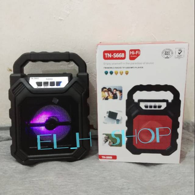 Speaker bluetooth toyo tn s668/ speaker multimedia toyo s668/ speaker portable/ speaker multifungsi