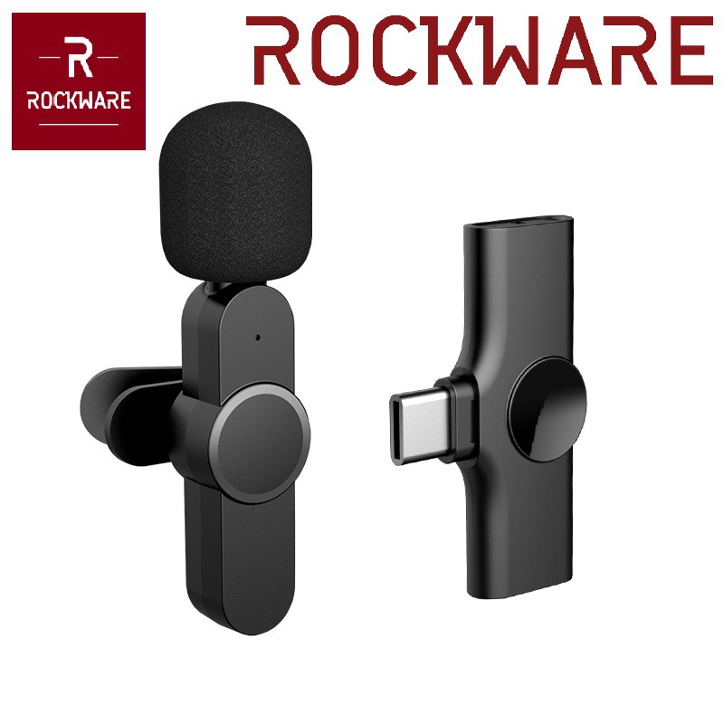 ROCKWARE Microphone Clip-On Mini Portable Lavalier - Type C