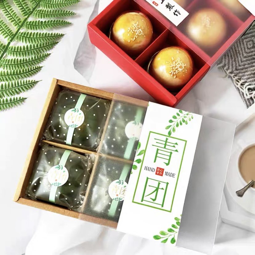 

Mooncake Box / Kotak Kue Bulan Geser Tutup Plastik Doff