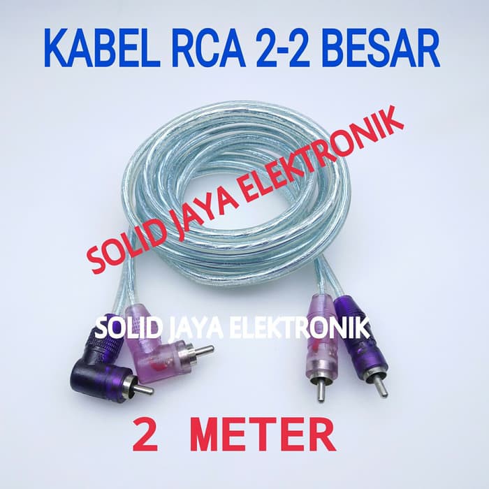 KABEL RCA 2-2 2 M BAGUS KABEL RCA 2 METER 2-2 KABEL AUDIO RCA JEK BENTUK L KABEL AUDIO KABEL AUX RCA