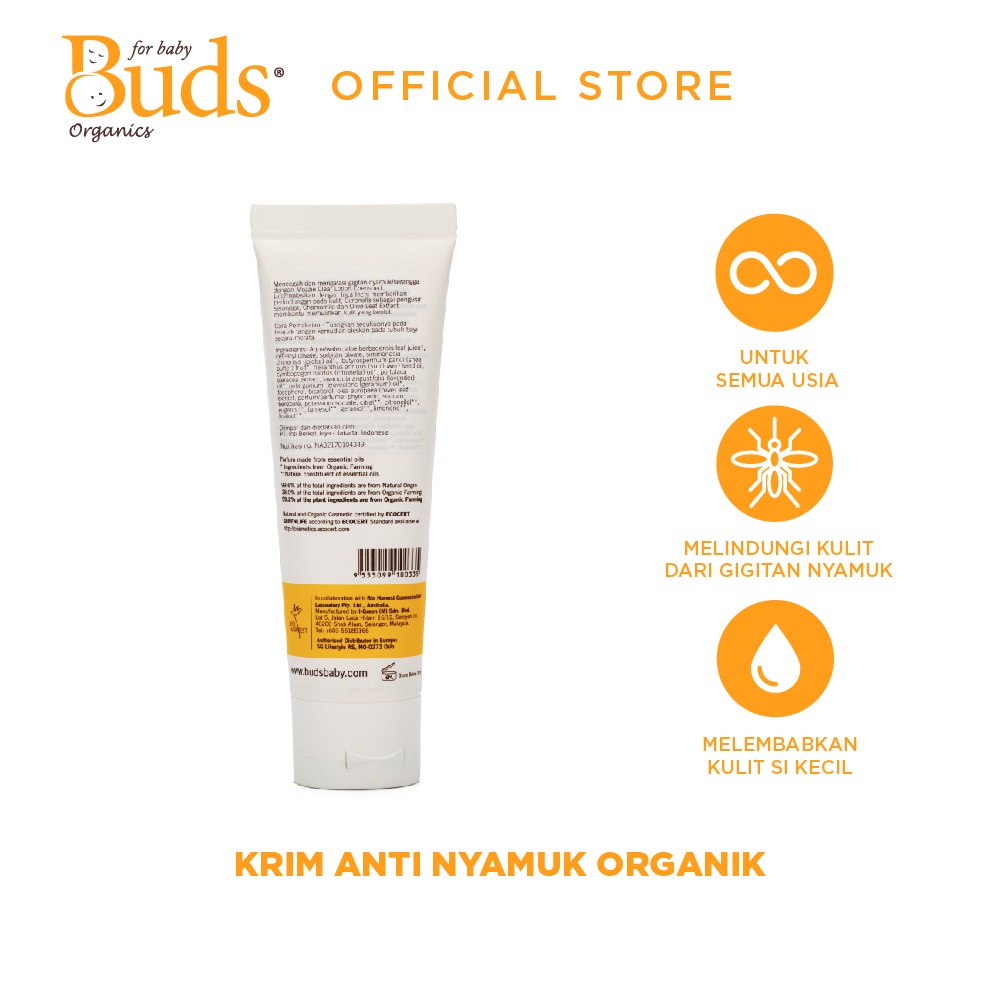 Krim Anti Nyamuk Bayi Anak Buds Mozzie Clear Lotion 75ml