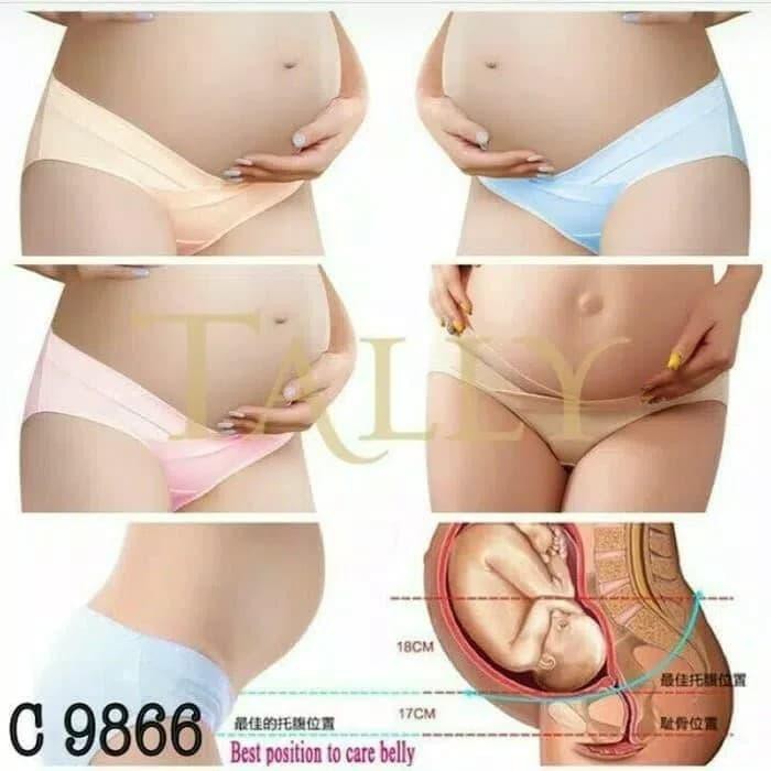 TALLY CELANA DALAM Wanita Ibu Hamil Sepinggul Mini Cut 9866 All Size CD Hipster Pregnancy Underwear