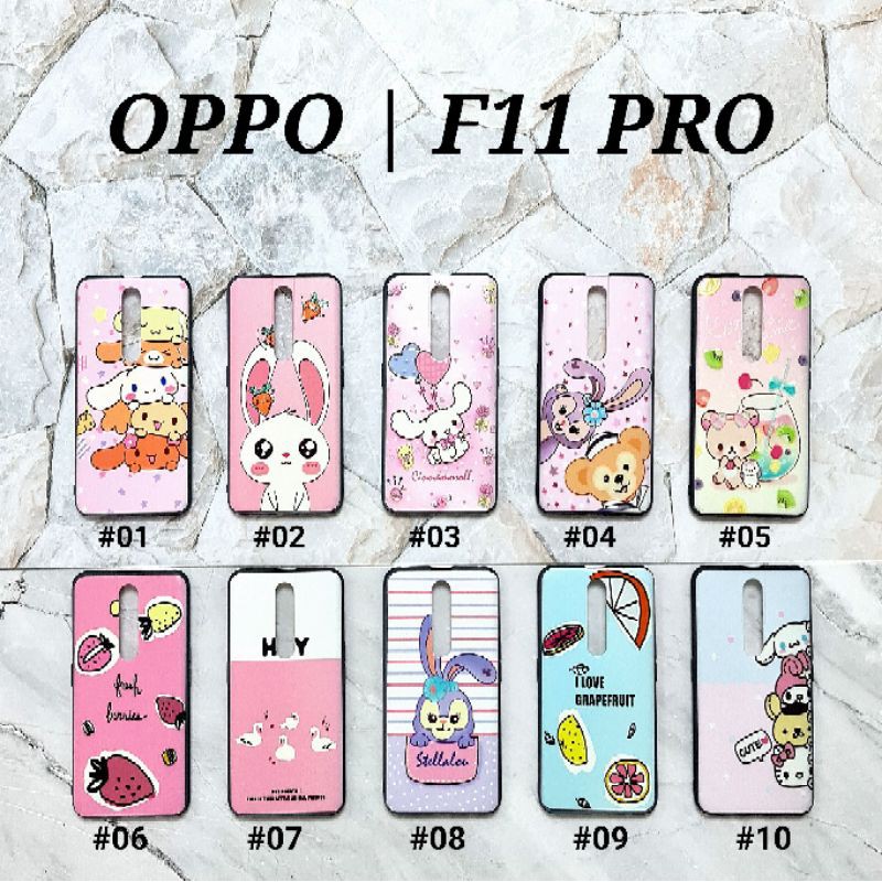 VIVO V15 OPPO A59 / F1S F11 PRO REDMI GO REDMI 7 REDMI NOTE 7 - PINKY CANDY Soft Hard Case Pastel Cartoon