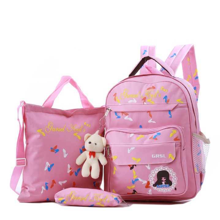 tas sekolah anak perempuan,tas ransel anak,tas anak murah+tas kecil&amp;dompet GYN 5949