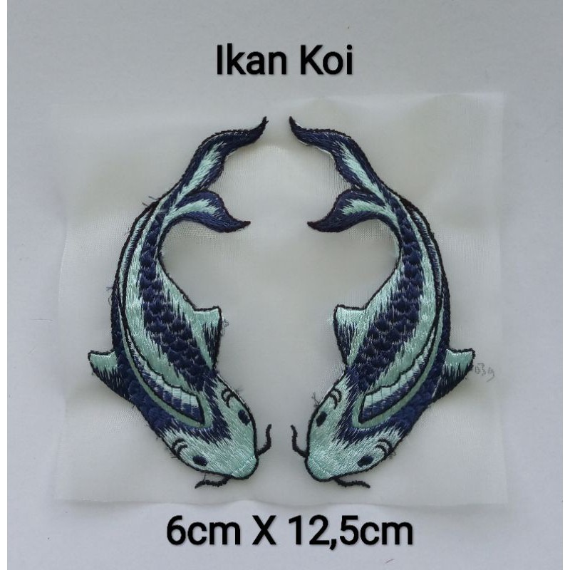 Bordir Jahit Patch Ikan Koi (2285)
