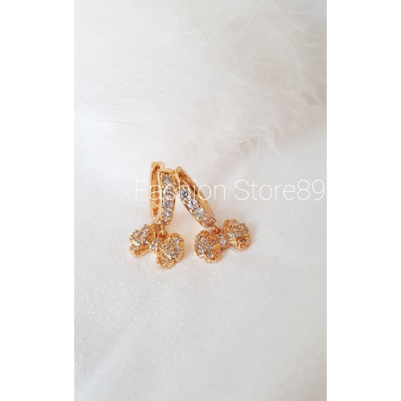 Anting Import Pita Full permata Anting Jepit Xuping Yaxiya Impor fashion