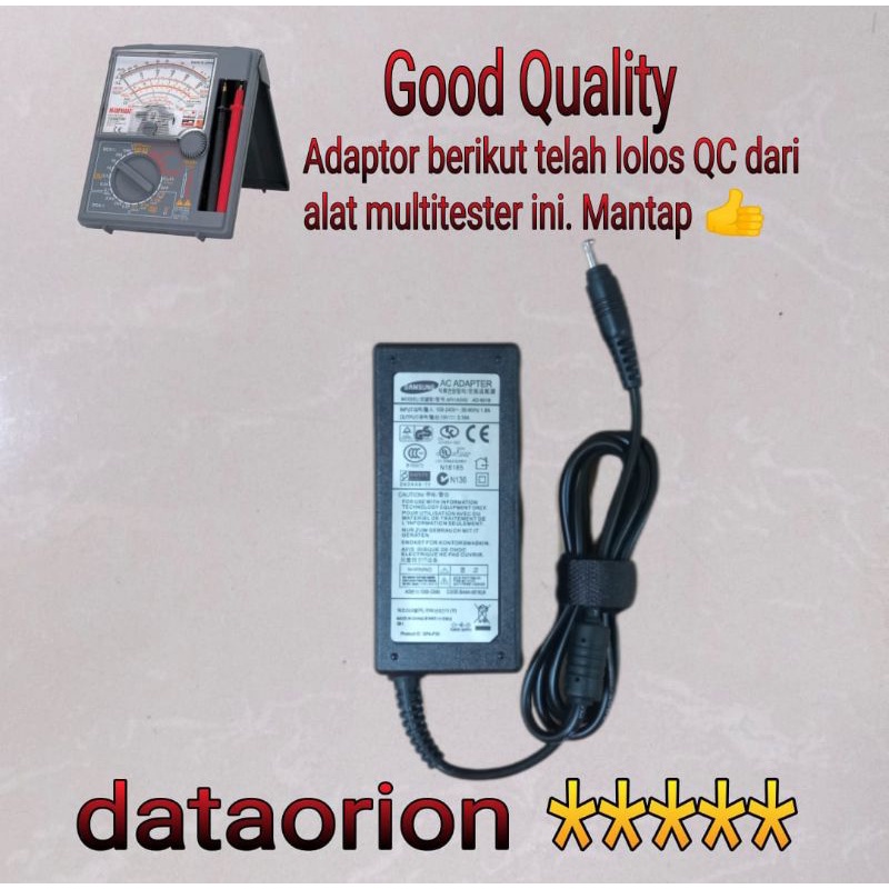 Adaptor Charger Samsung 19V 3.16A DC: 5.5*3.0 mm