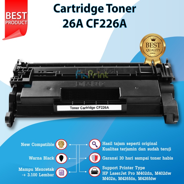 Toner Cartridge Compatible HP CF226A 26A Printer M402n M426fdn M426fdw