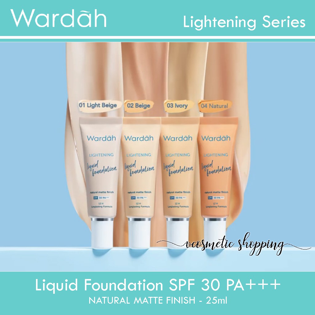 Wardah Lightening Liquid Foundation SPF30PA+++ 25ml