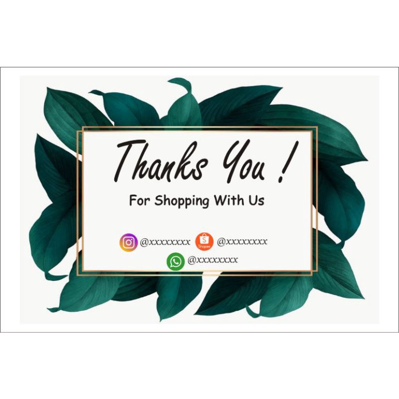 

thank you card olshop