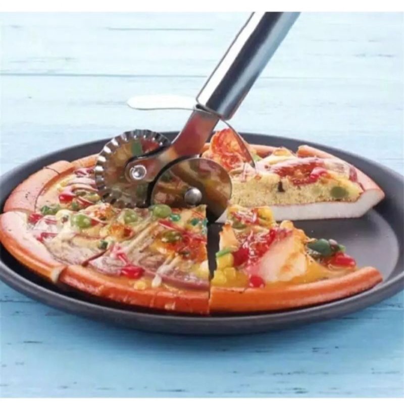 Alat pemotong pizza/Pemotong pizza/Pisau pizza/Pisau pemotong pizza