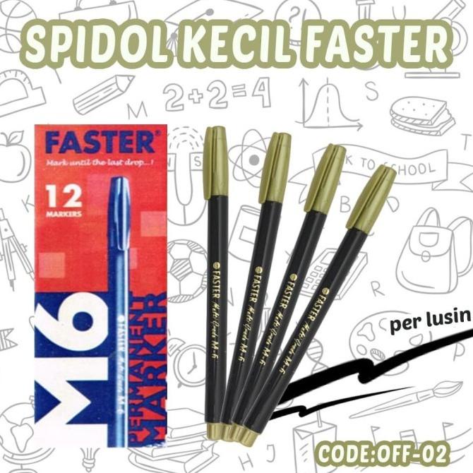 

[COD] Spidol Kecil Faster M6 1box isi 12pcs OFF-02 TERUJI Kode 1335