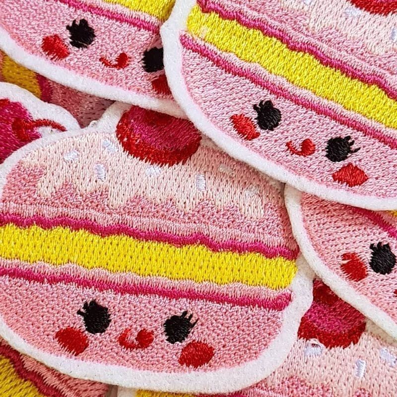 Patch Bordir Macaron