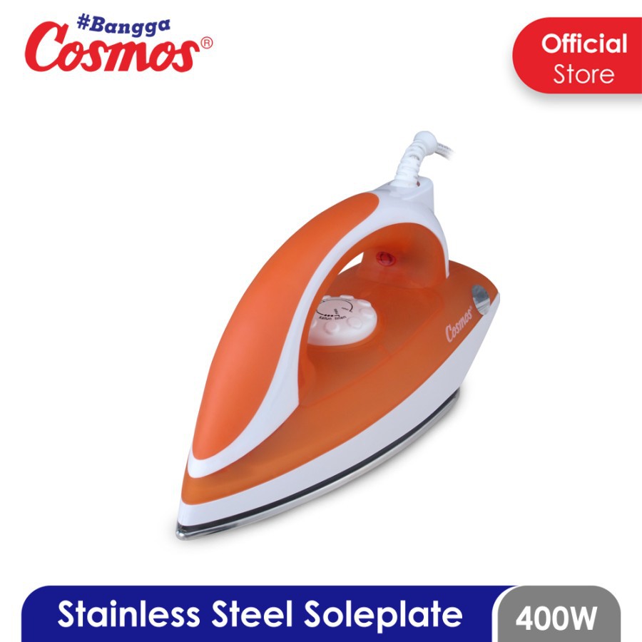 Setrika / Dry Iron / Gosokan Cosmos CIS 418 / CIS418 ORI / Garansi RESMI Anti lengket