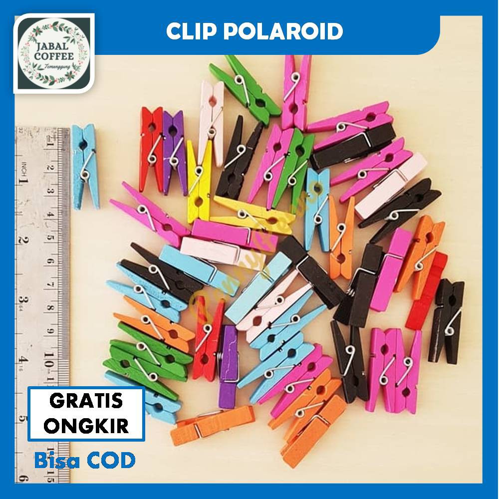 Jepitan Kayu / Jepitan Warna Foto / Klip Kayu / Wooden Clip / Photo Clip / Klip Jepit MiniJ92