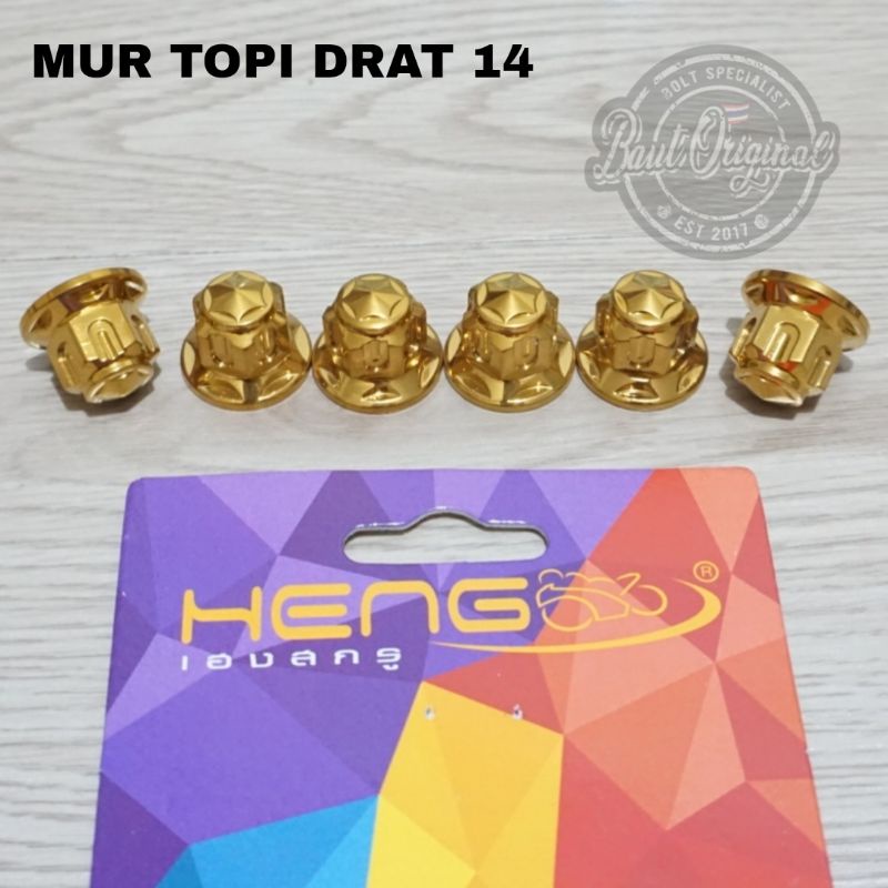 mur 14 topi probolt new model star gear belimbing mur sok shock gold original heng thailand