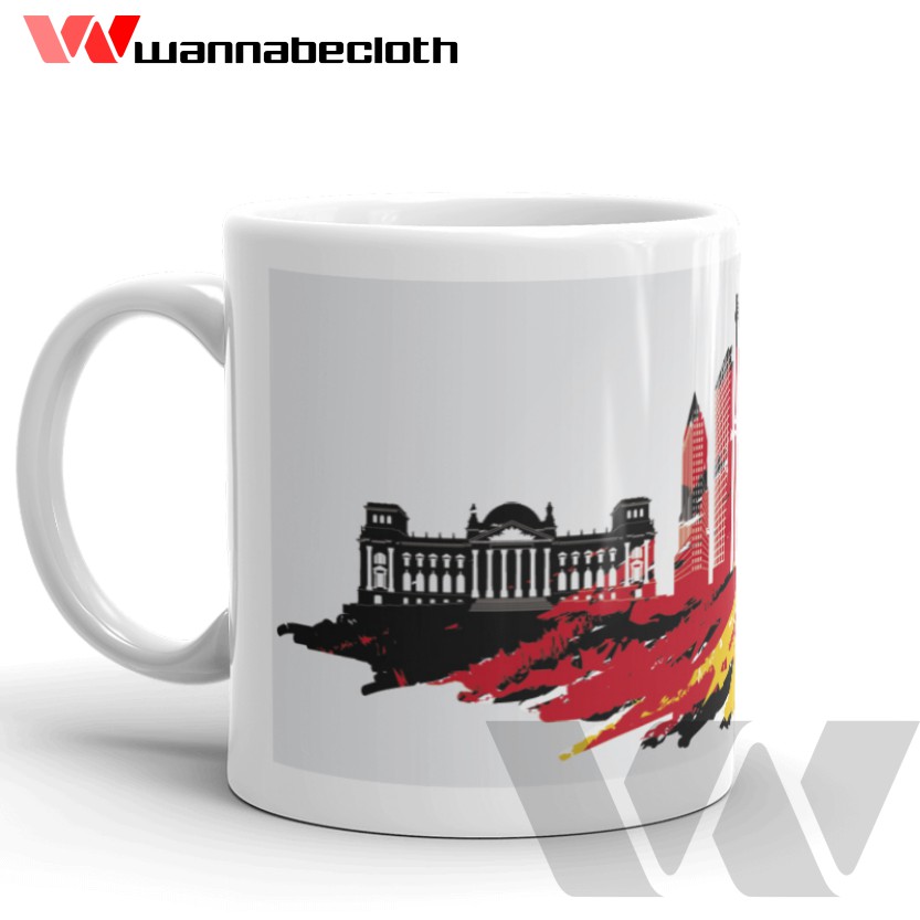 Gelas Berlin Germany Jerman Mug Berlin Germany Mug Kado Hadiah Mug Jerman Souvenir Berlin