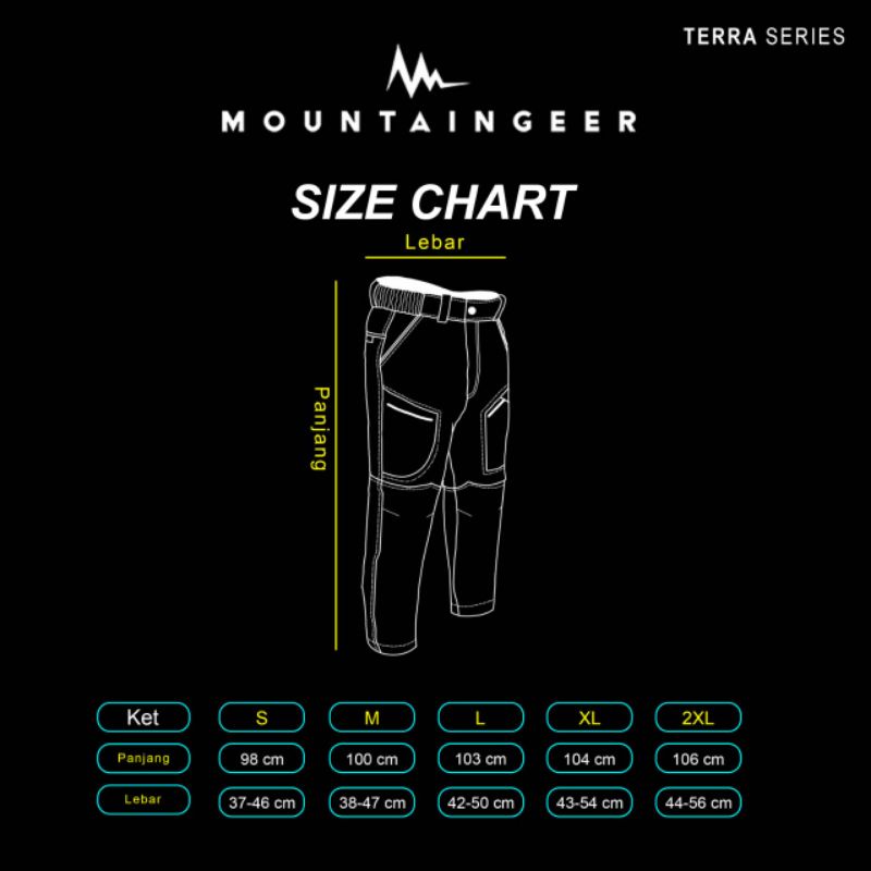 PROMO celana mountaingeer TERRA series - Celana panjang QuickDry mountaingeer TERRA series