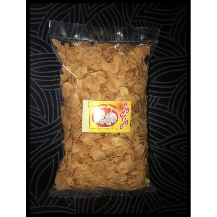 

BAWANG PUTIH GORENG JOJO IRISAN 250 GR FIRST HAND