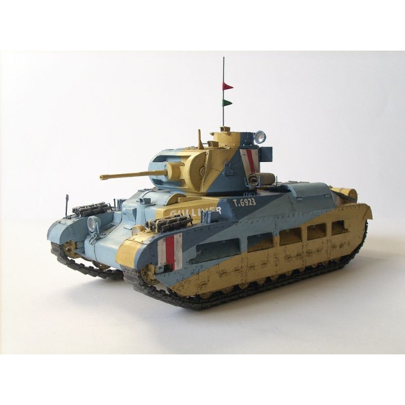 DIY Model Kertas Perang Dunia II Tank Infanteri Inggris Matilda II Mk.III