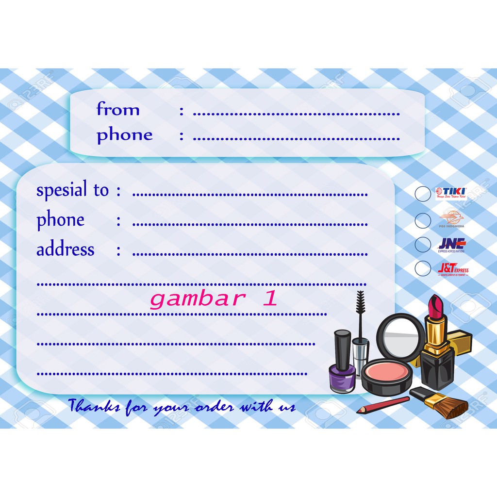 stiker dropship - sticker label dropship kosmetik