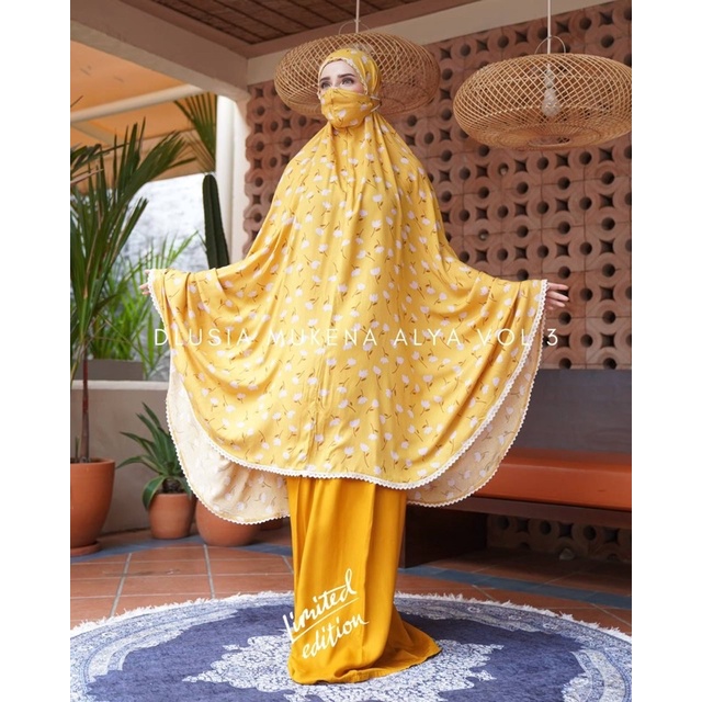 Mukena Arab Dlusia Jumbo ALYA Limited Mukena Dewasa By dlusia