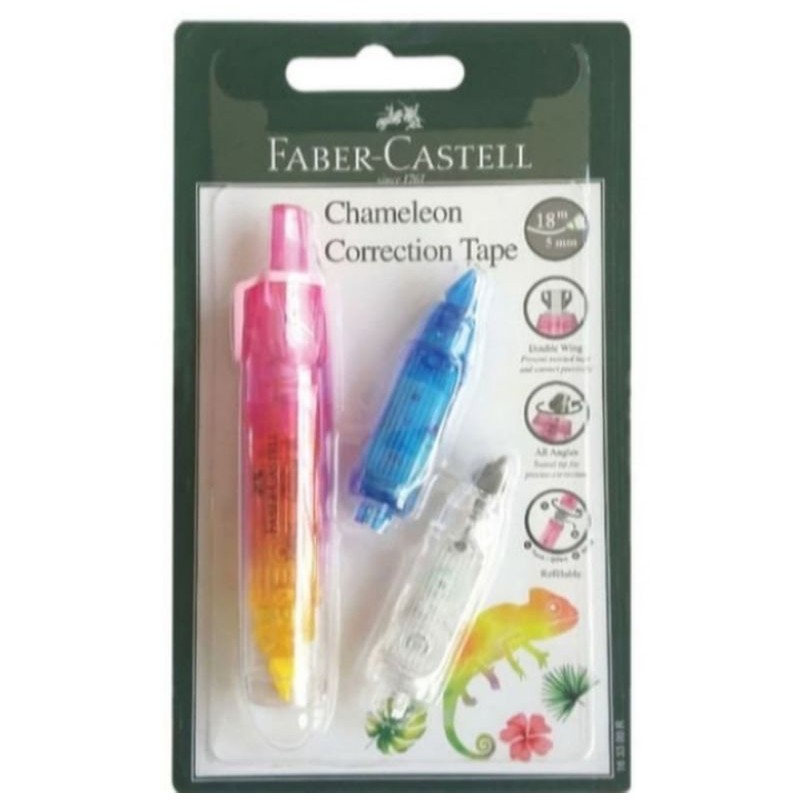 

Faber-Castell Correction Tape Chameleon 2 Refill Barrel Pink