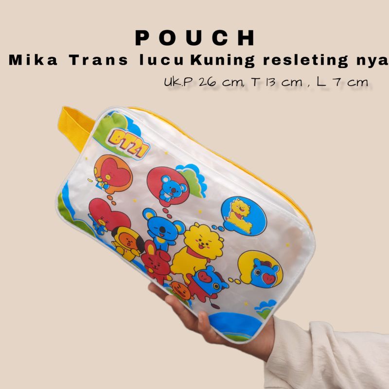 POUCH  KOSMETIK MIKA TRANS SERI LUCU