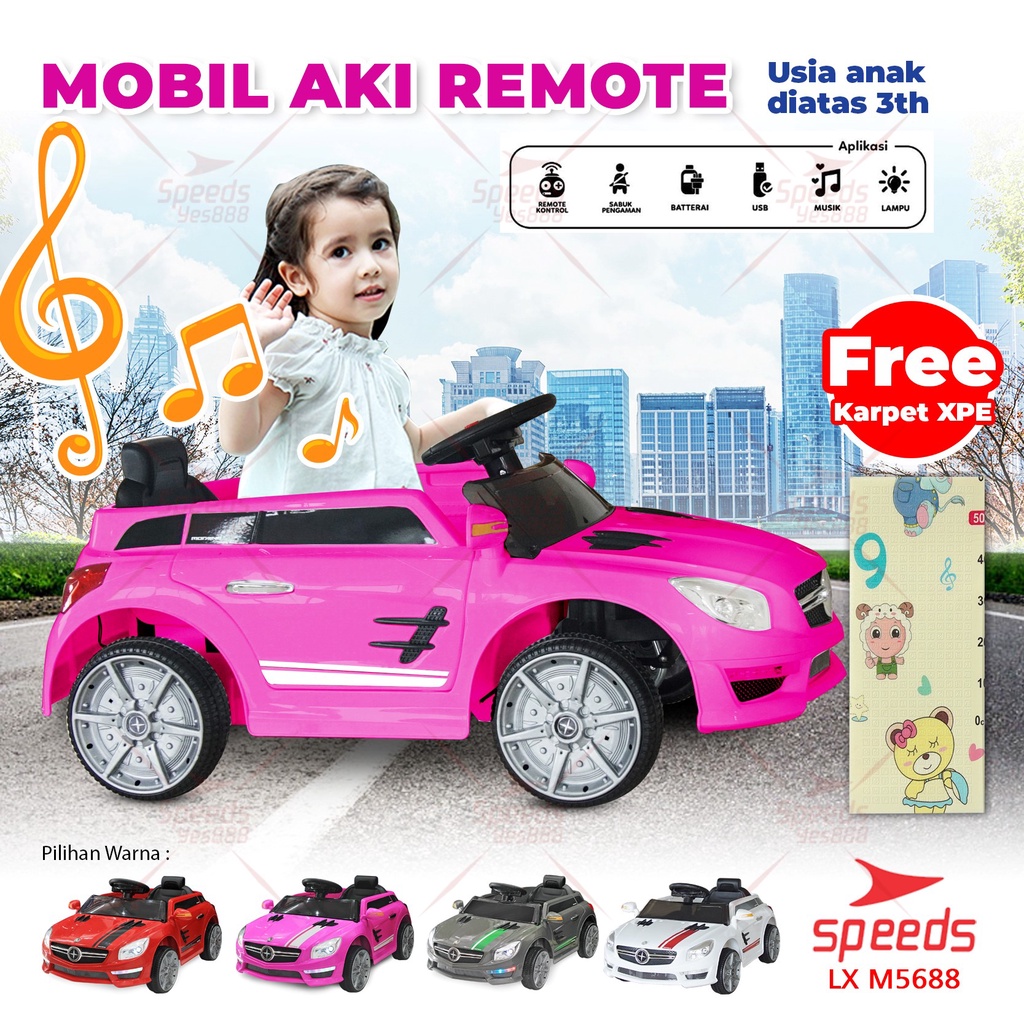 Mobil Anak Aki Mobil Mainan Anak Mobil Mini Model Mercedes Ban Karet Original PMB M5688