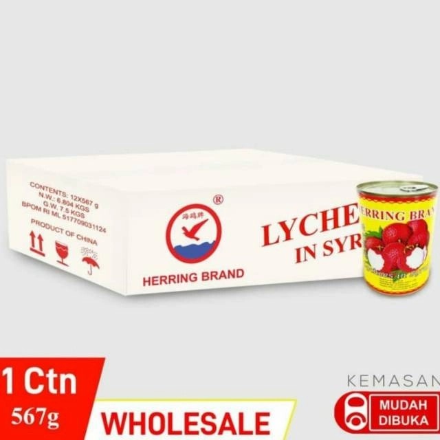 

Gg01Hh Herring Lychee Leci 1 Dus / 12 Kaleng X 567Gr Ds01Gkk