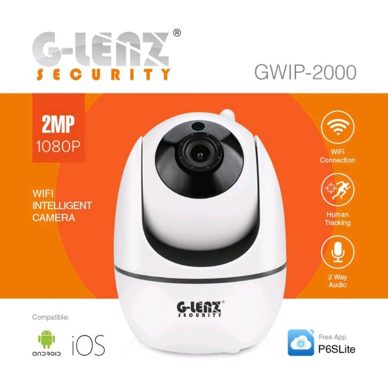 G-lenz Security  Wifi Pan &amp; Tilt Camera Glenz Gwip - 2000 (Full Hd 2Mp