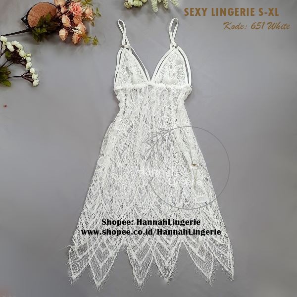 S-L Hannah Lingerie Original - Baju Tidur Warna Kulit Lingerie Wanita Transparan Lingering Hot 965