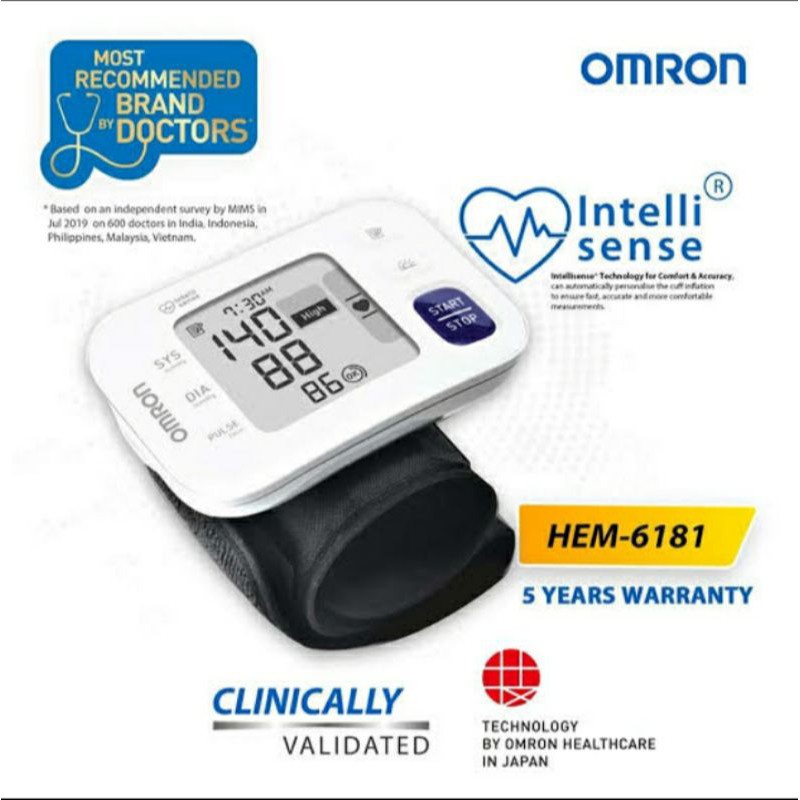 Tensimeter digital omron 6181 original tensi pergelangan tangan