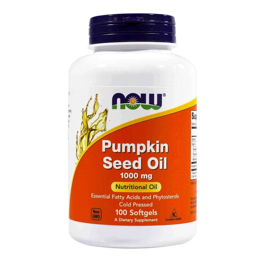 Now Foods Food Pumpkin Seed Oil 1000 mg 100 Softgels Now Pumpkin seed Minyak Pumpkin Minyak Labu