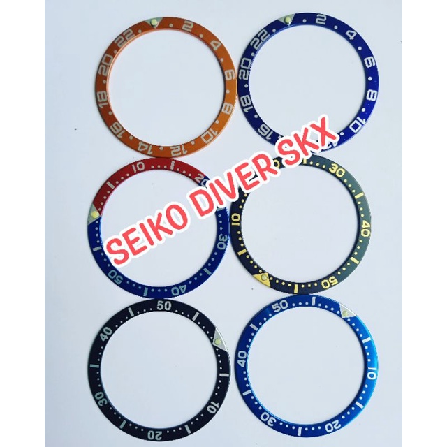 ring insert bezel seiko diver SKX 38mm