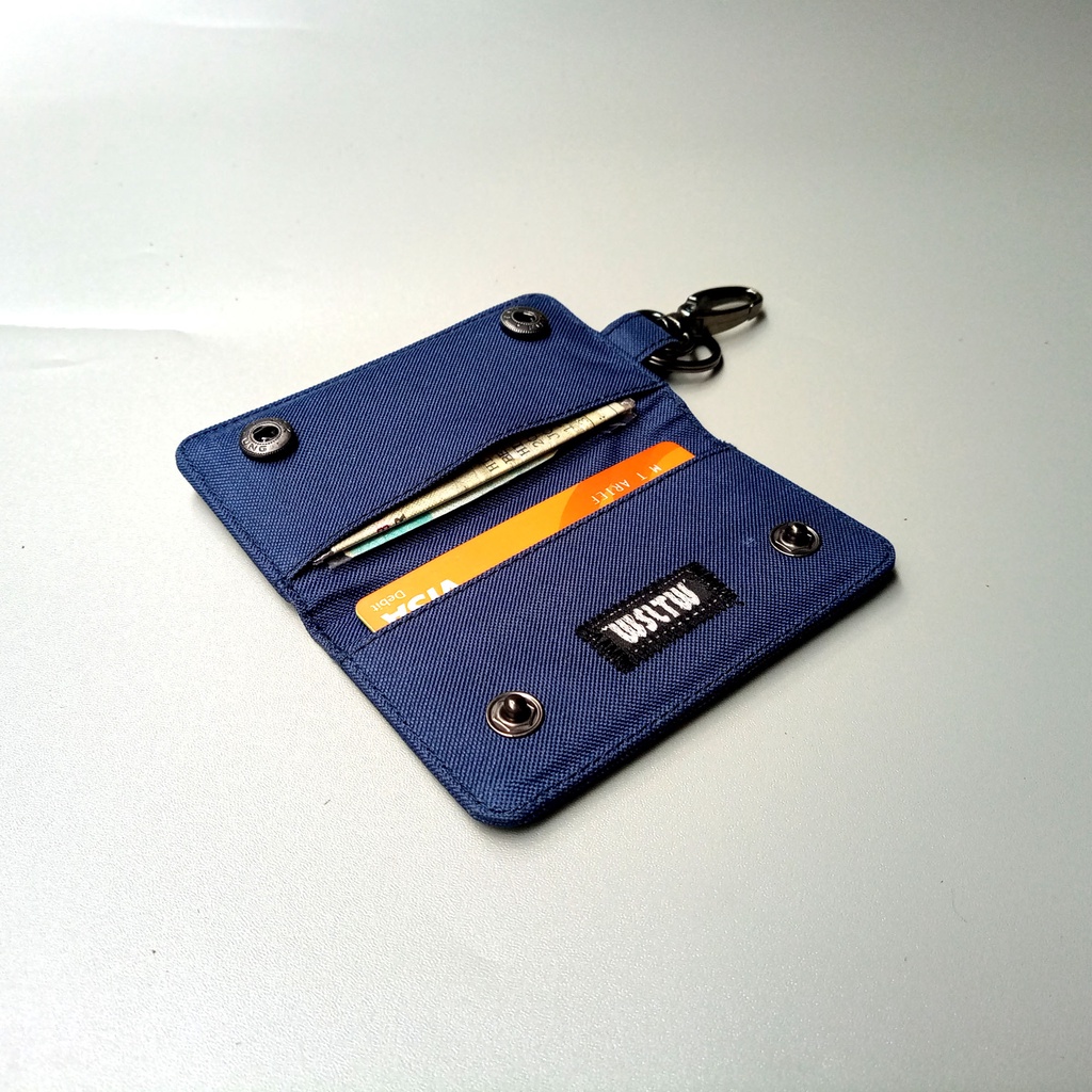 gantungan kunci Motor Dompet Stnk Mobil Navy blue - WSGK086