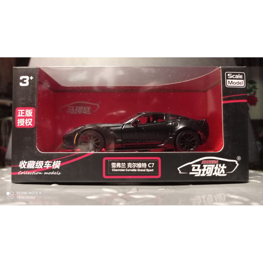 Diecast RMZ City Chevrolet Corvette Grand Sport - Matte Black