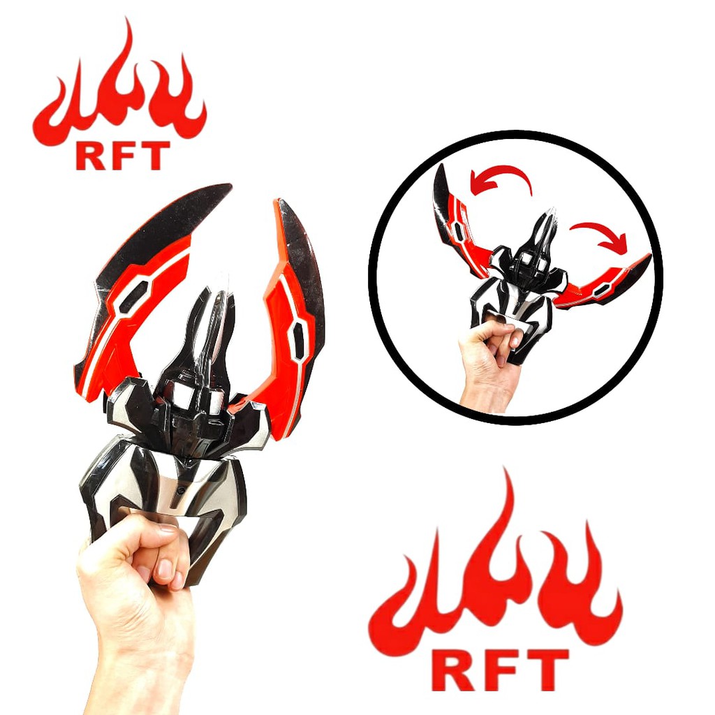 SENJATA PEDANG ULTRAMAN ORB SUARA LAMPU DX GEED CLAW FREE BATERAI 9563